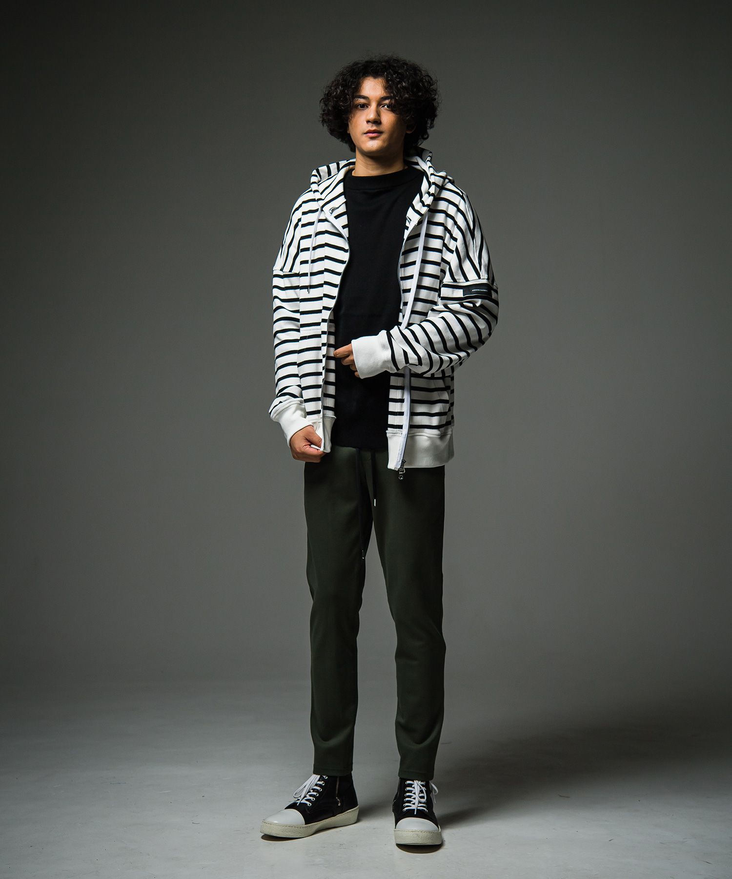 fries zip loose hoodie