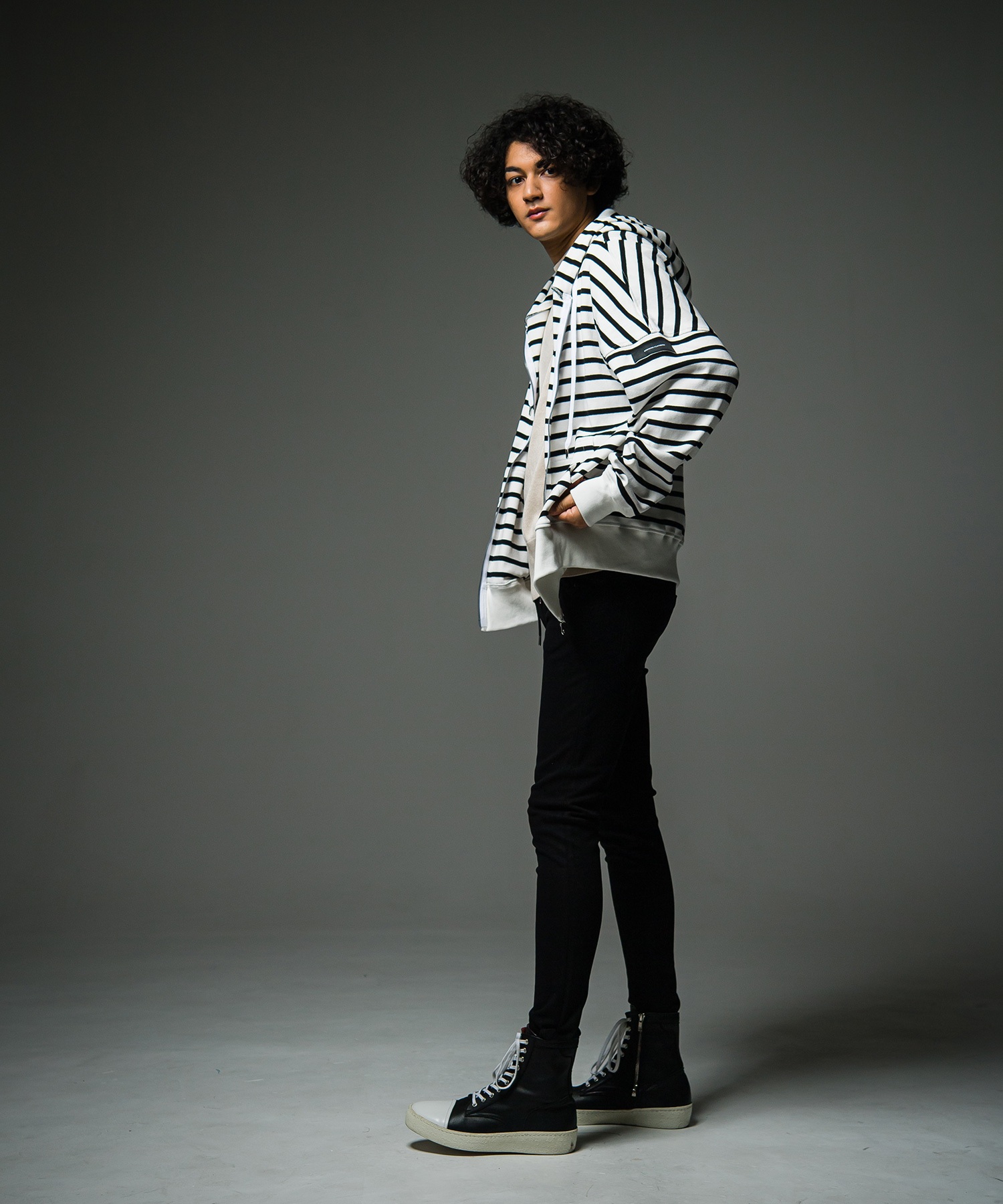 fries zip loose hoodie