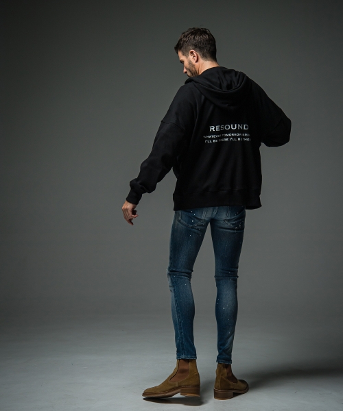 fries zip loose hoodie