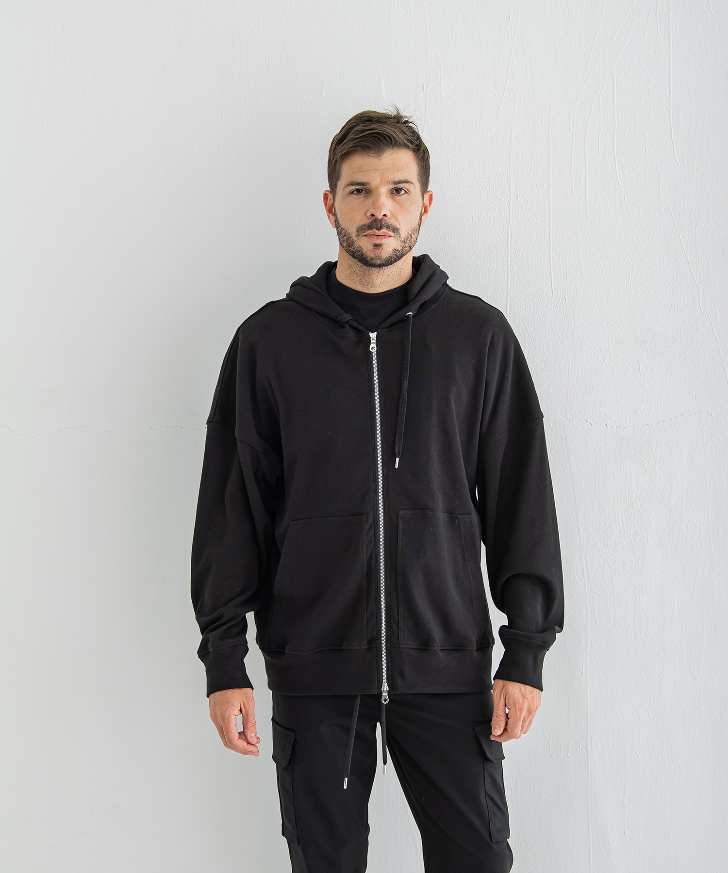 fries zip loose hoodie