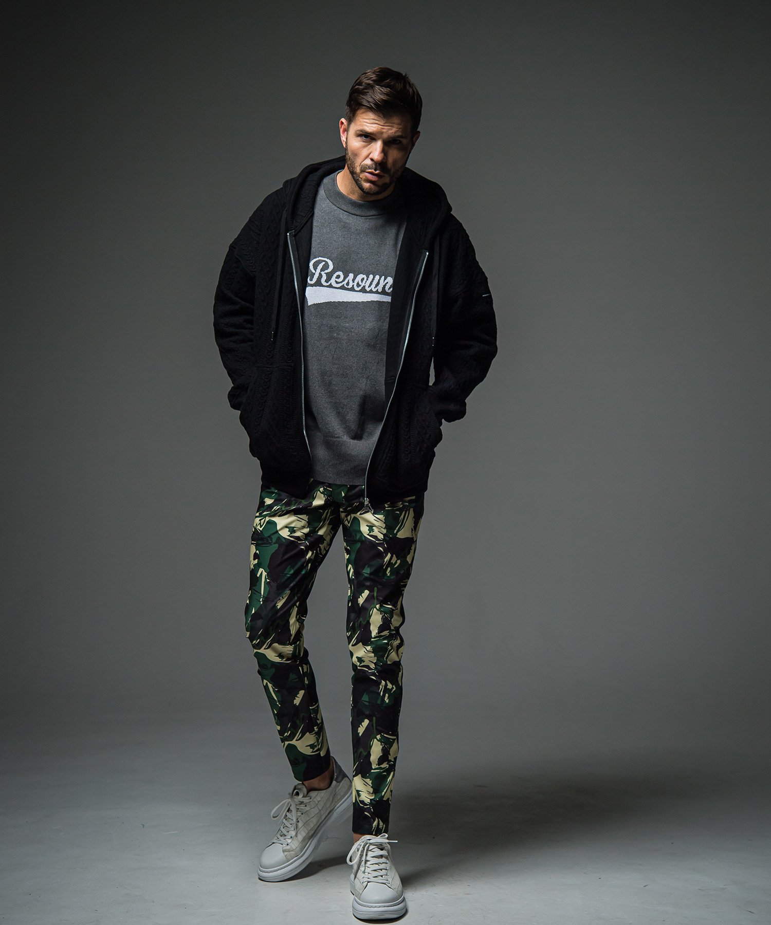 公開設定確認ROPE  zip loose hoodie