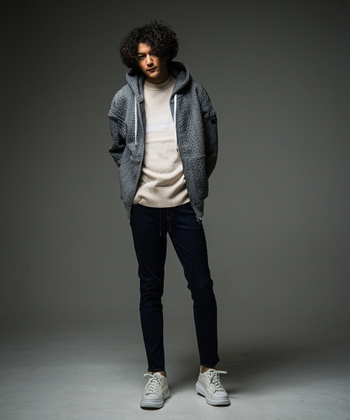 公開設定確認ROPE  zip loose hoodie