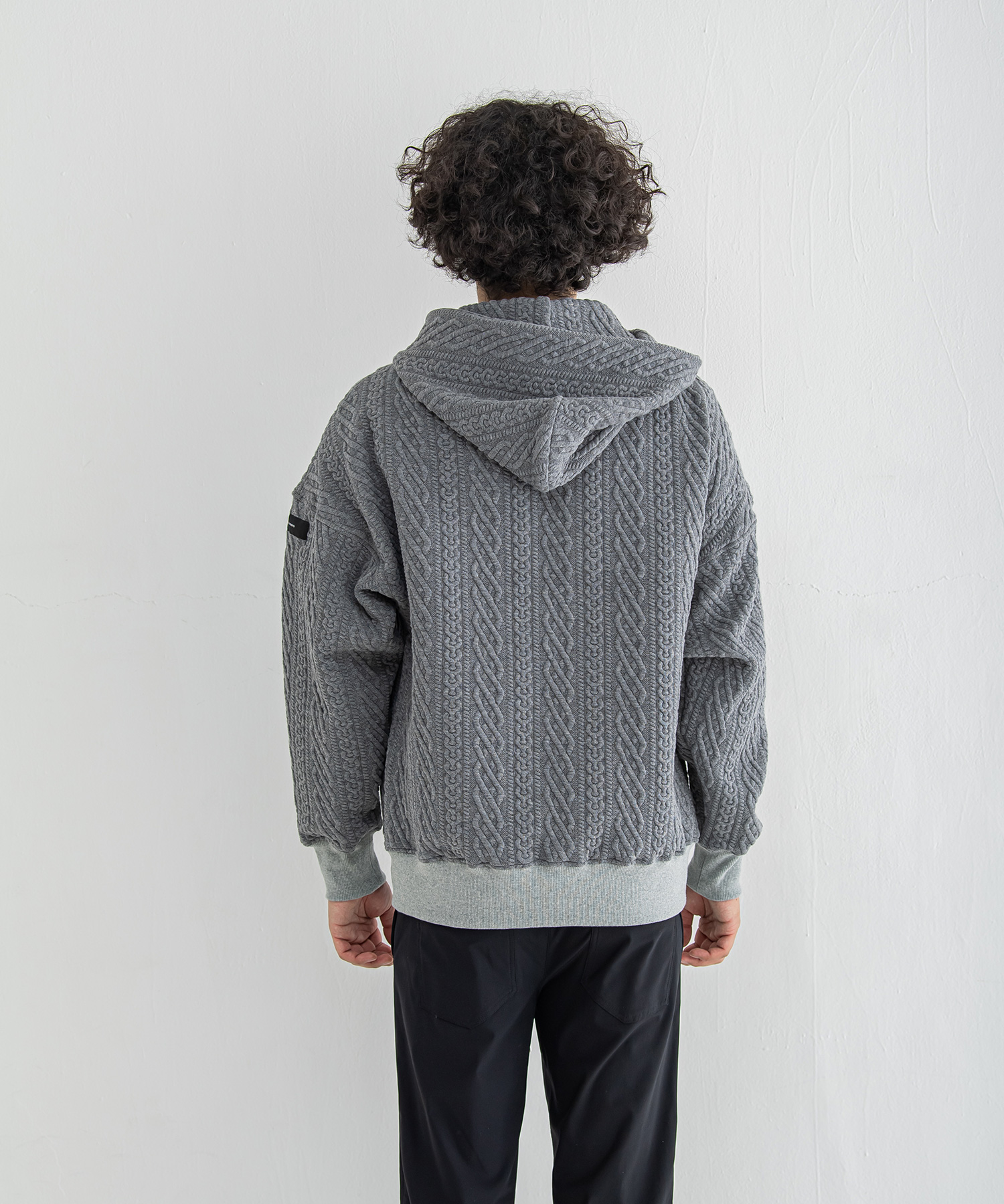 公開設定確認ROPE  zip loose hoodie