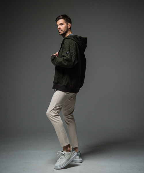 公開設定確認ROPE  zip loose hoodie