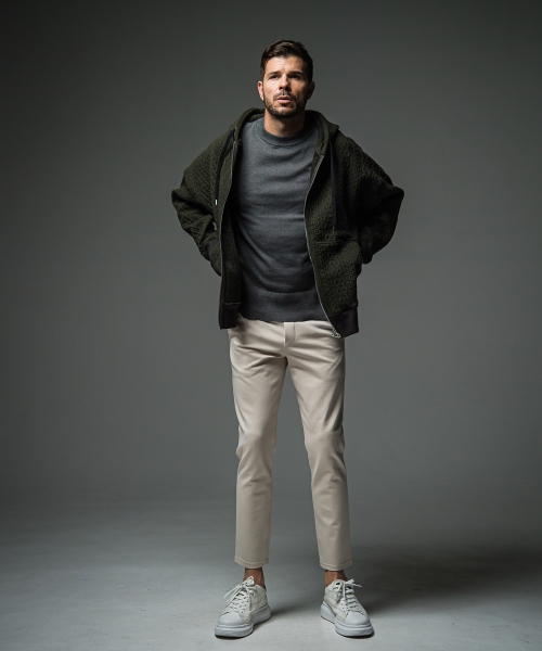 公開設定確認ROPE  zip loose hoodie