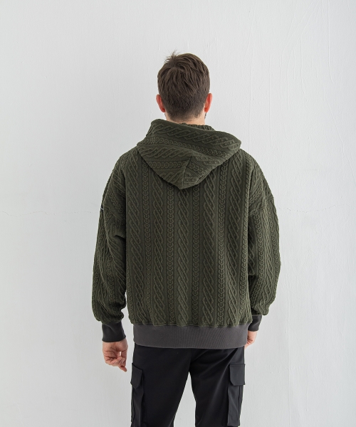 公開設定確認ROPE  zip loose hoodie