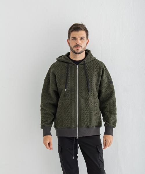 公開設定確認ROPE  zip loose hoodie