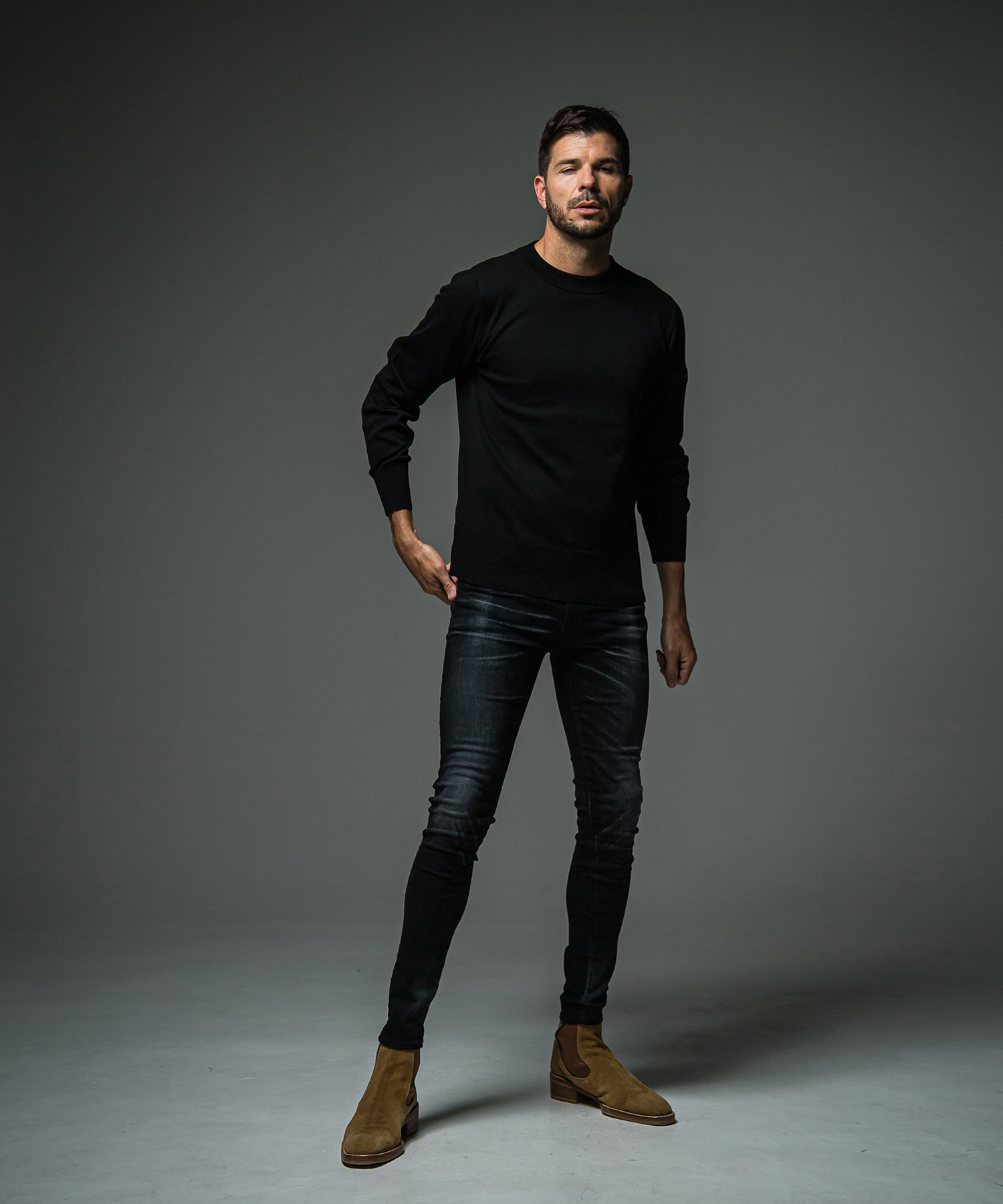 SILK KNIT LONG SLEAVE　テスと