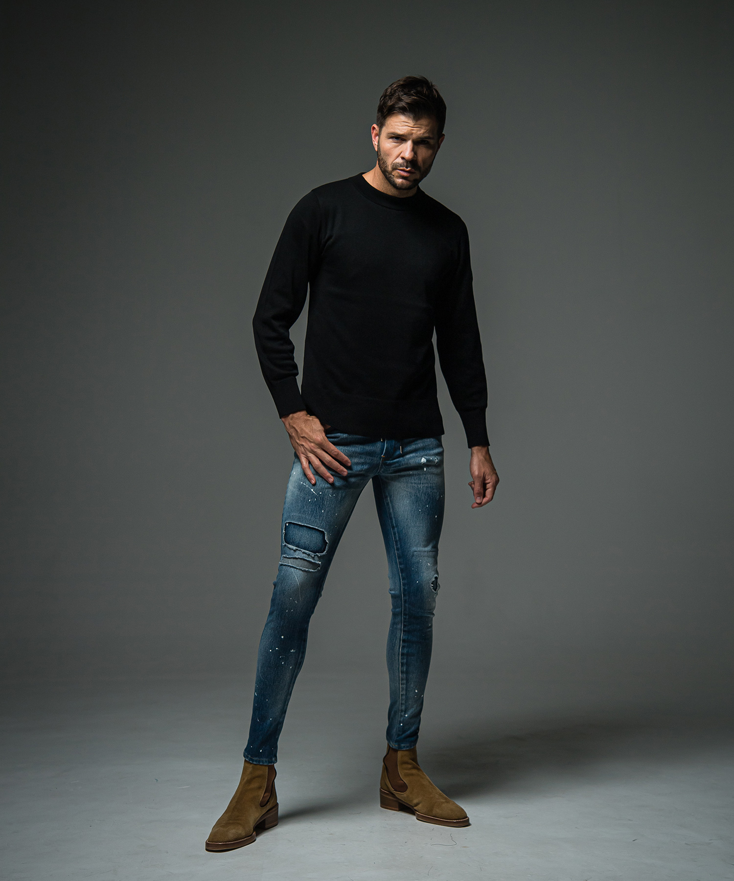 SILK KNIT LONG SLEAVE　テスと