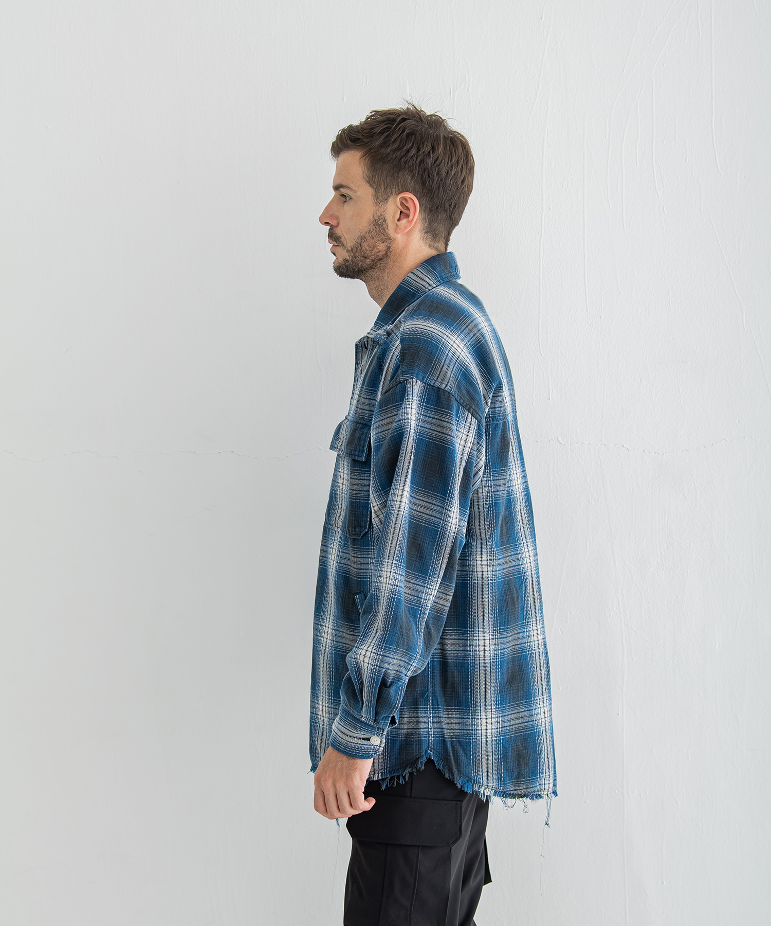 grunge check shirt