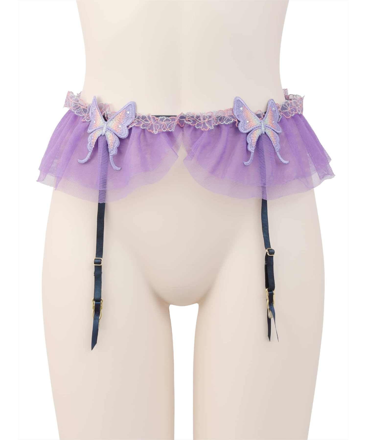 フローラルパピヨン ガーター