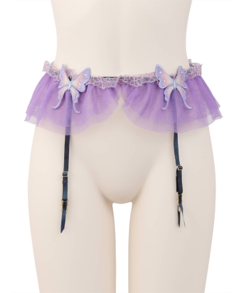 フローラルパピヨン ガーター