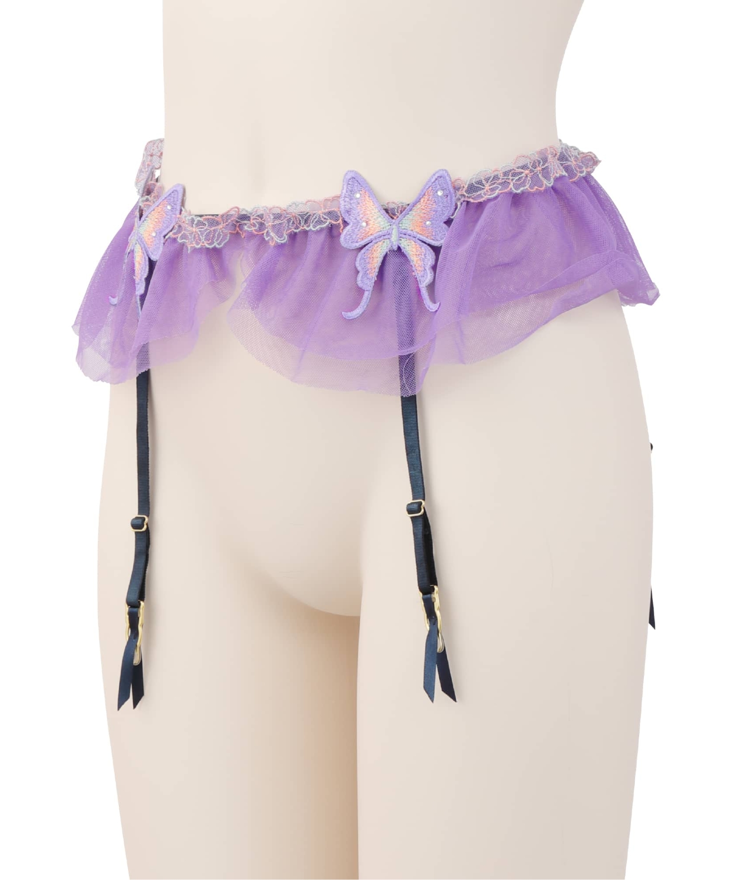 フローラルパピヨン ガーター