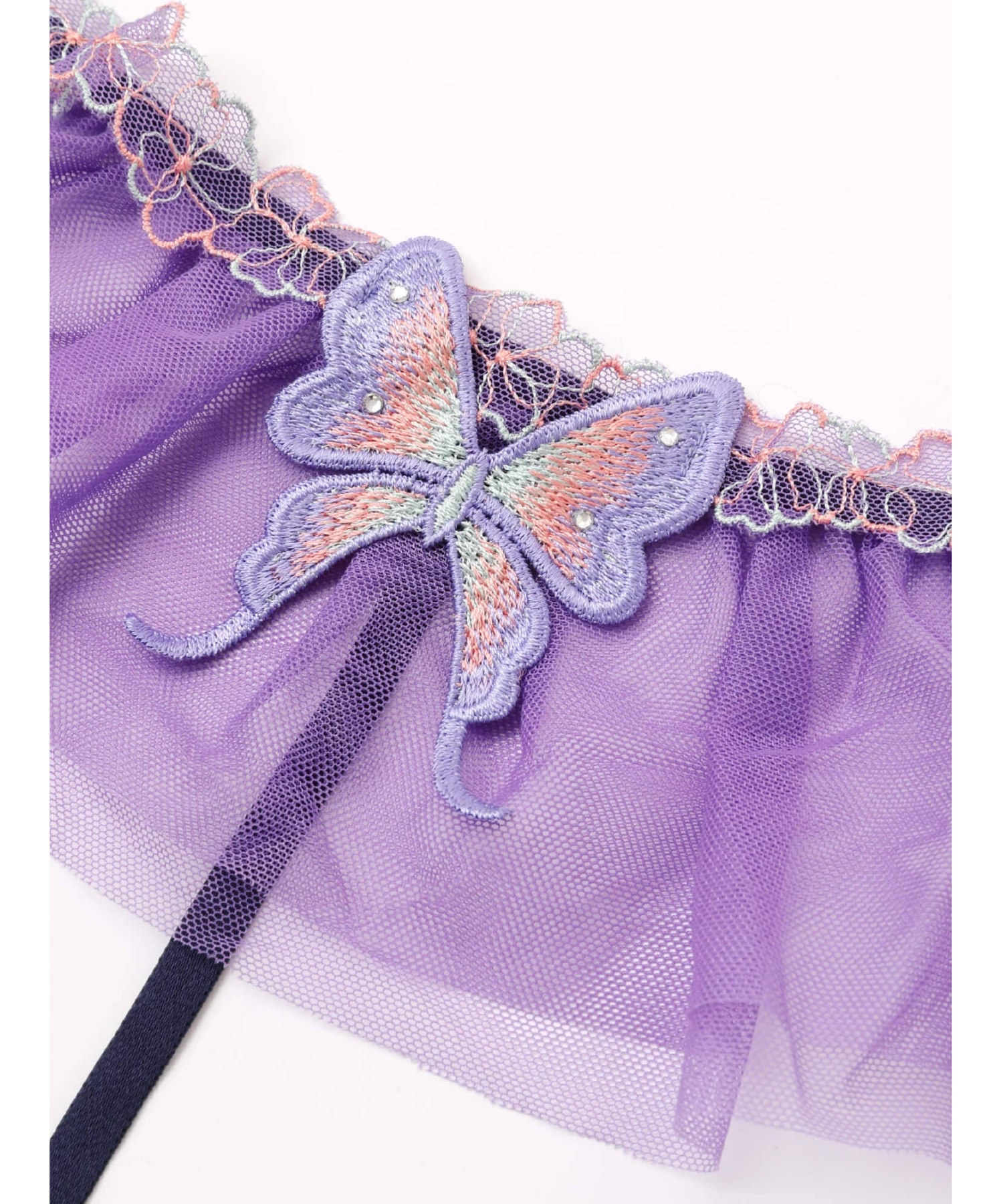 フローラルパピヨン ガーター