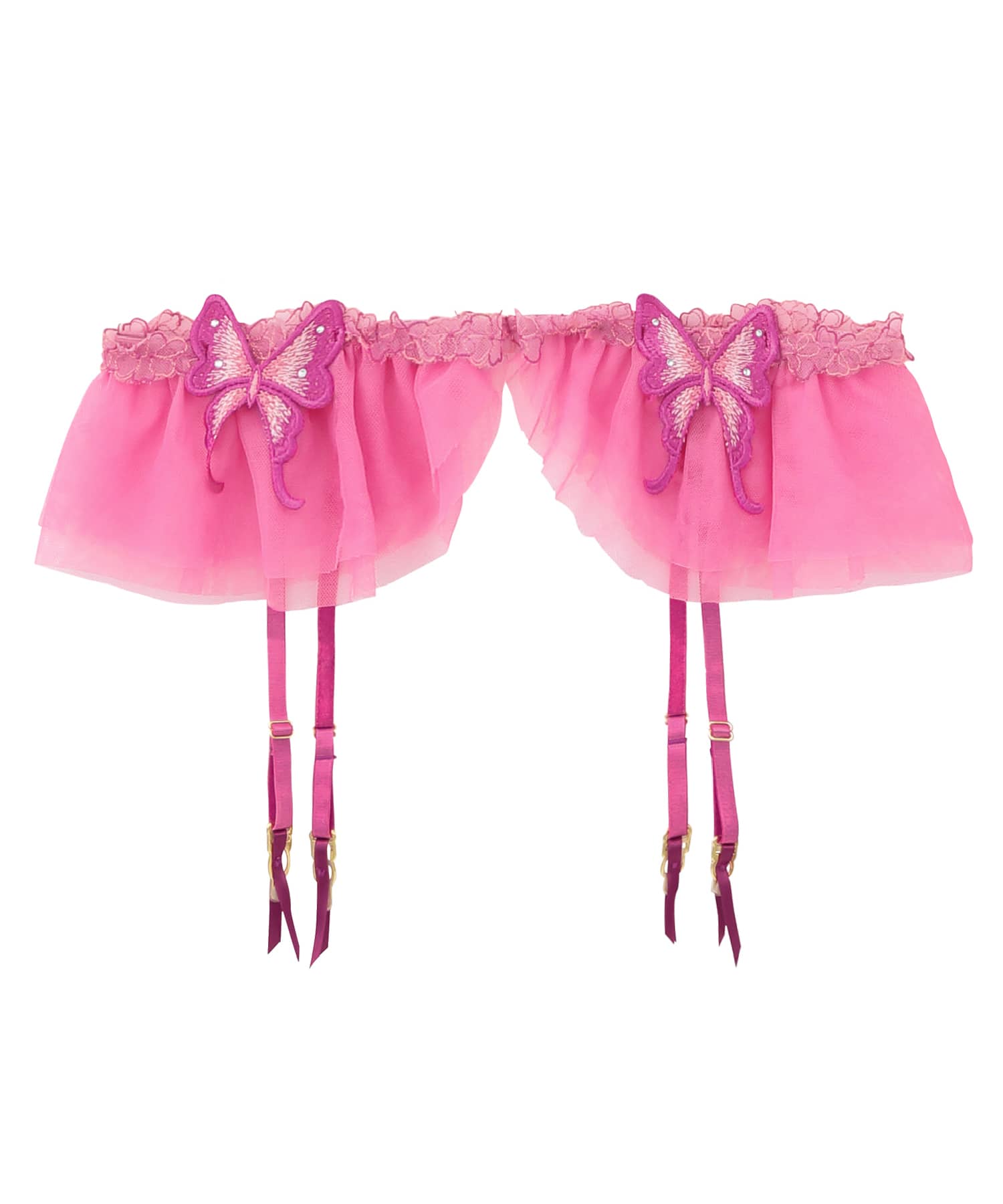 フローラルパピヨン ガーター