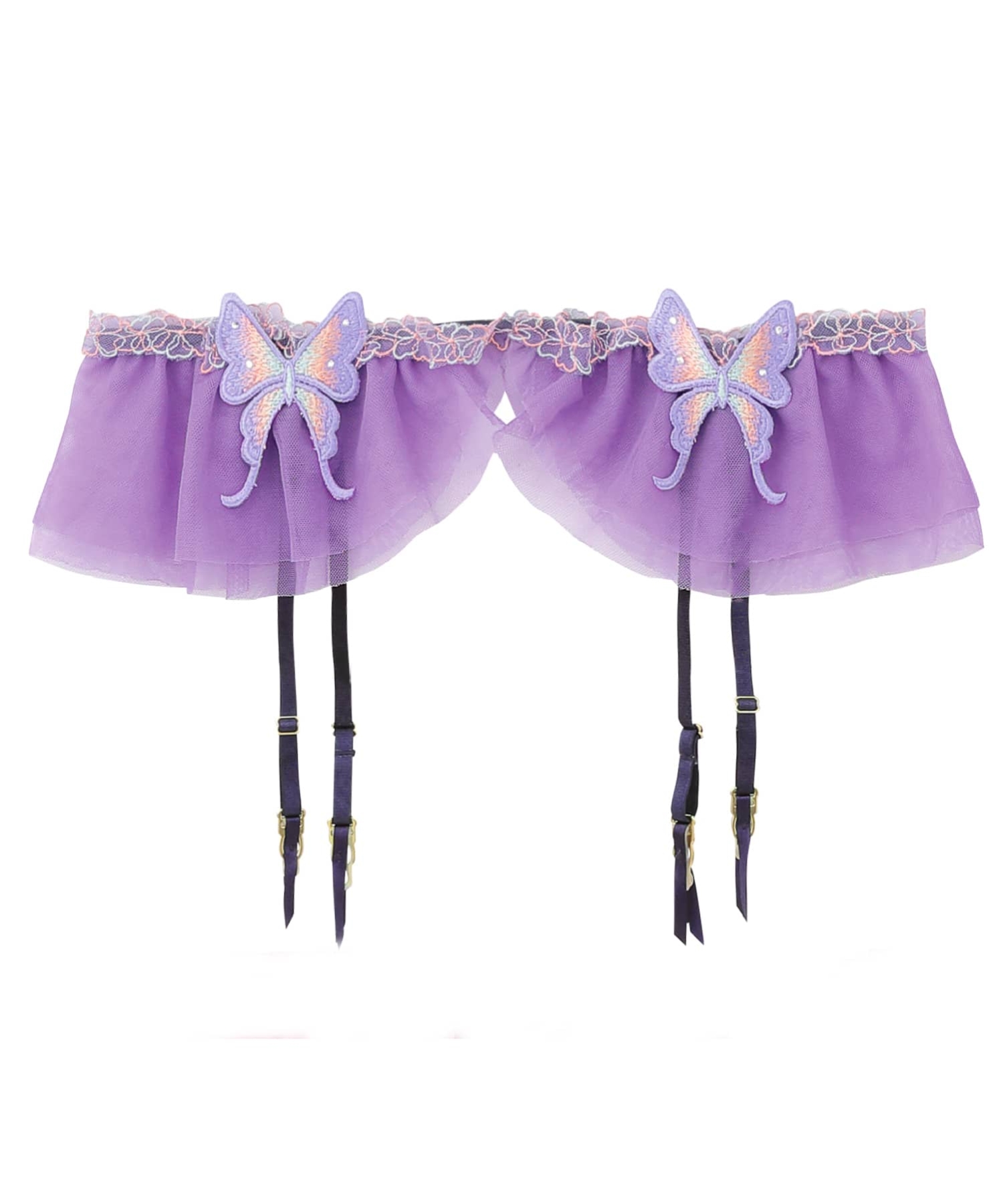 フローラルパピヨン ガーター