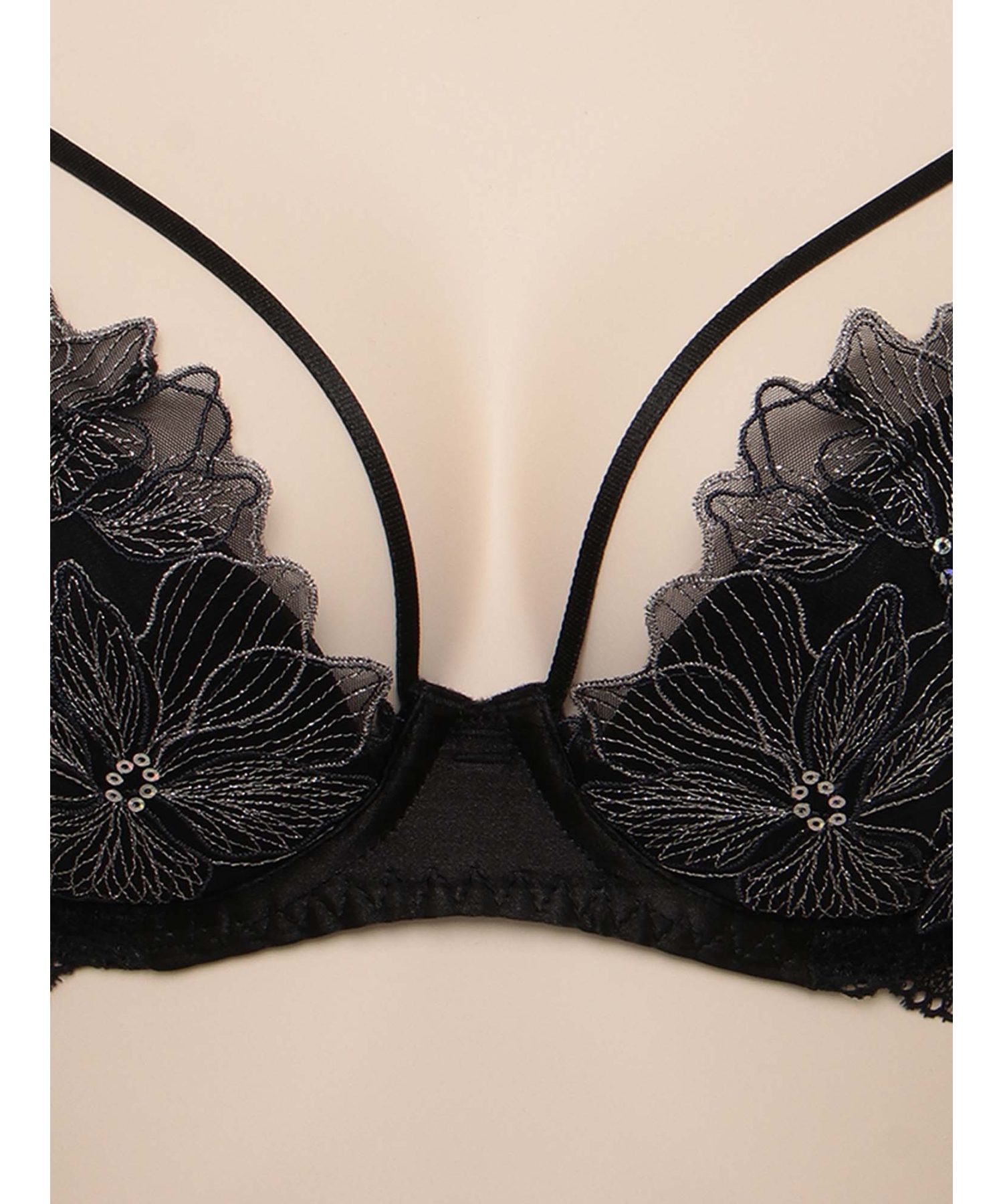 シャインスパンコール グレースシルク ブラ