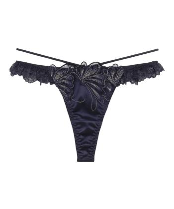 エリュナ ストレッチレース Tバック(NAVY)