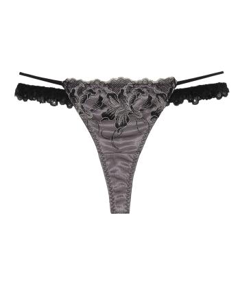 ヴェルナ ストレッチレース Tバック(BLACK)