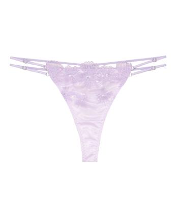 セレスティア エンブロイダリーレース Tバック(PURPLE)