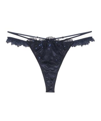セレスティア ストレッチレース Tバック(NAVY)