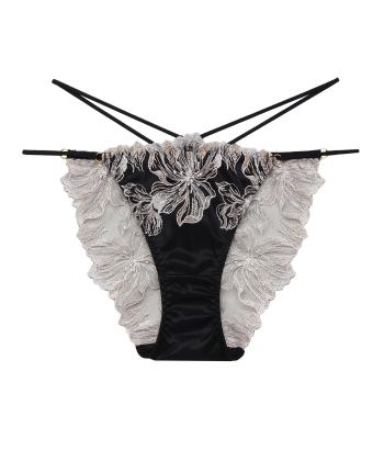 ミレイユ エンブロイダリーレース ショーツ(BLACK)