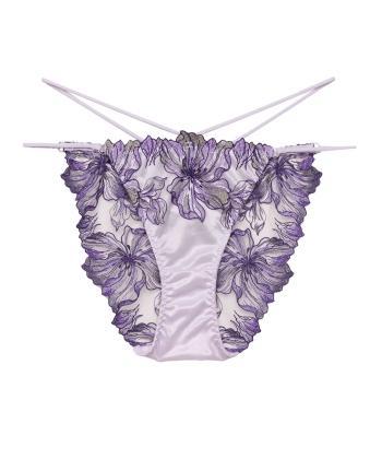 ミレイユ エンブロイダリーレース ショーツ(PURPLE)