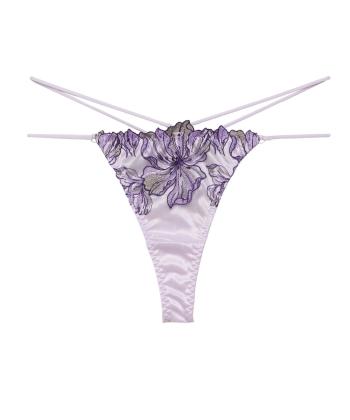 ミレイユ エンブロイダリーレース Tバック(PURPLE)