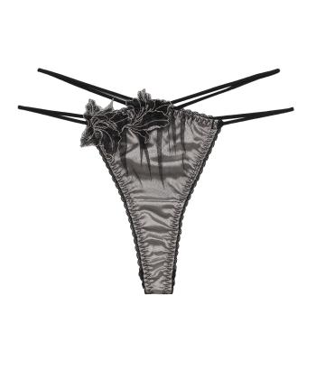 ヴィオラ ストレッチレース Tバック(BLACK)