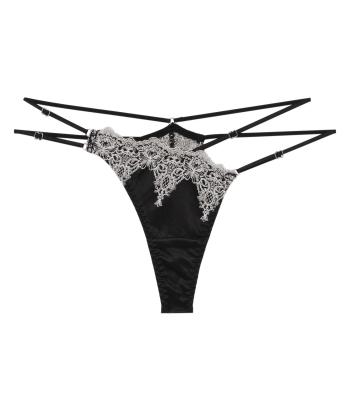 アリーヌ エンブロイダリー Tバック(BLACK)
