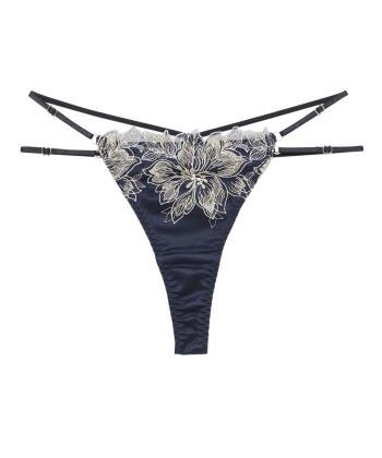 ルミエラ エンブロイダリー Tバック(NAVY)