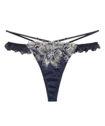 ルミエラ ストレッチレース Tバック(NAVY)