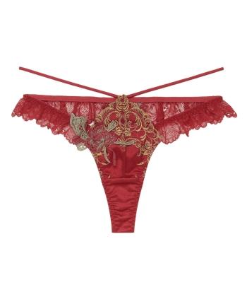 ヴィオベール サイドフリル Tバック(RED)
