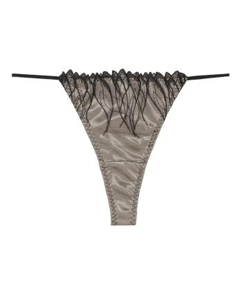 ヴェルナス エンブロイダリー Tバック(BLACK)