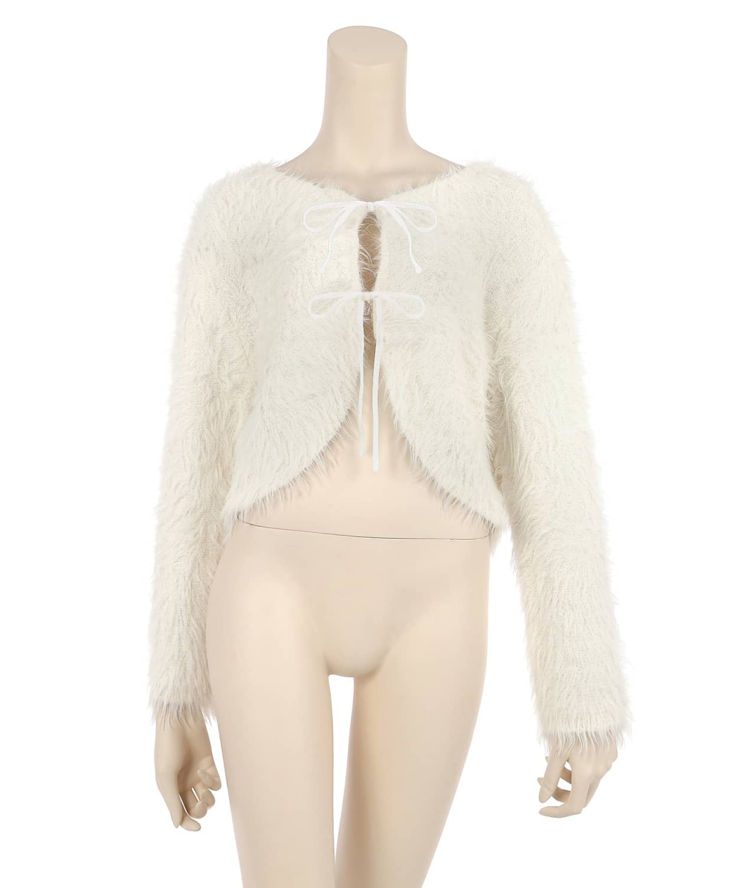 フェザーヤーンリボン カーディガン