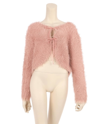 フェザーヤーンリボン カーディガン