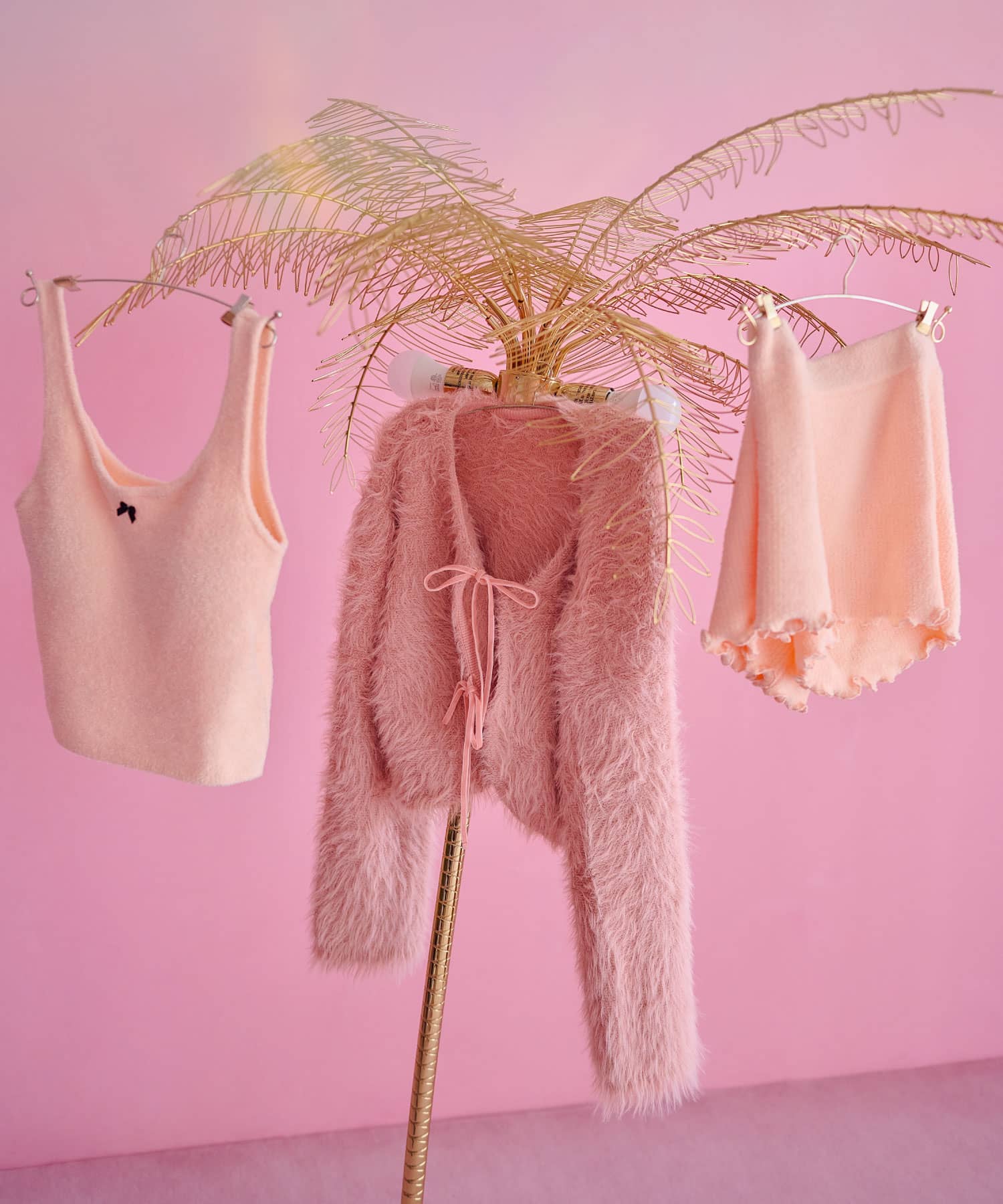 フェザーヤーンリボン カーディガン