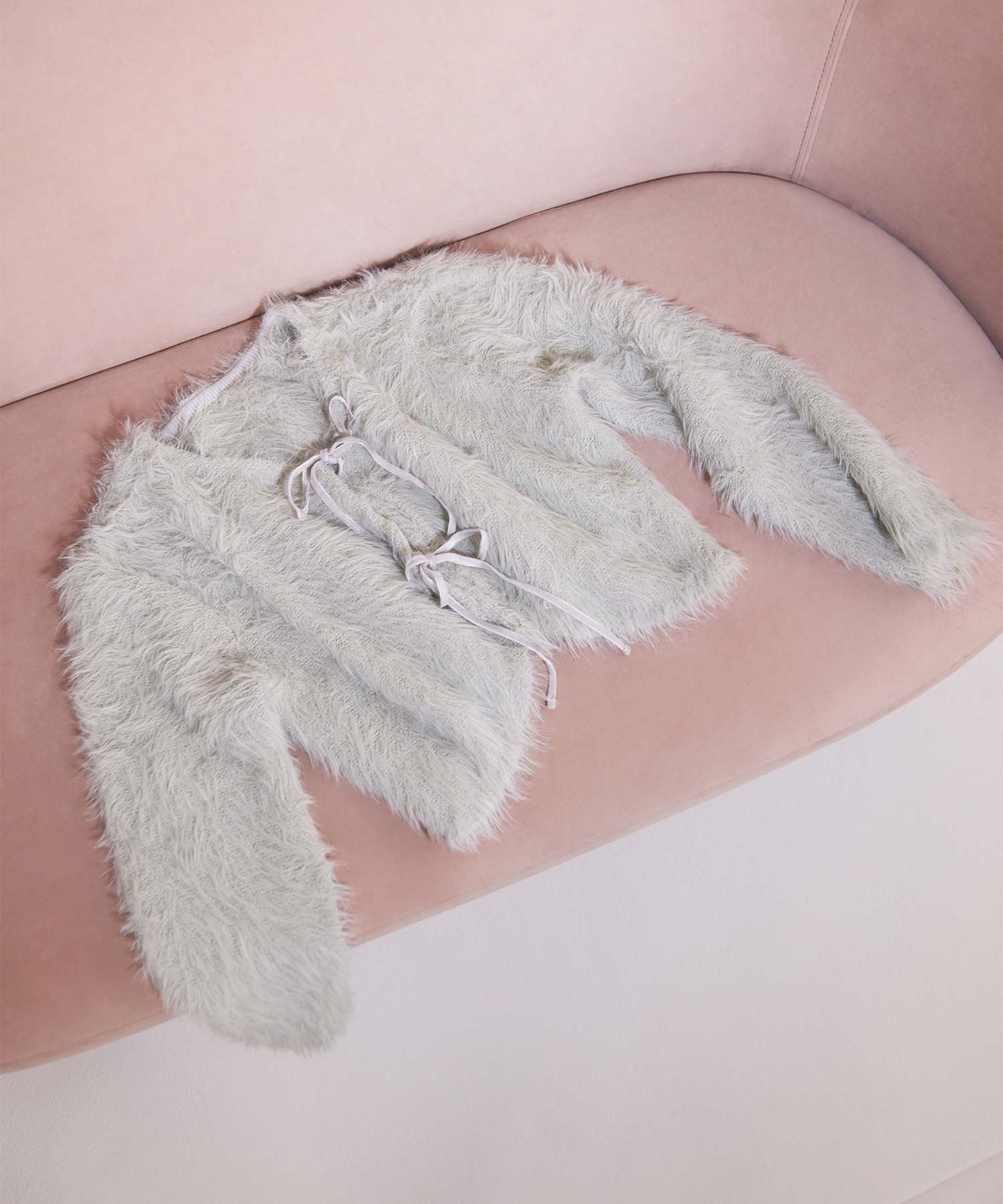 フェザーヤーンリボン カーディガン