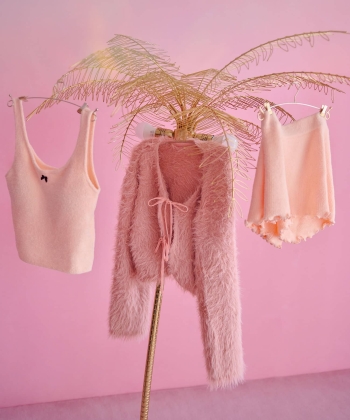 フェザーヤーンリボン カーディガン