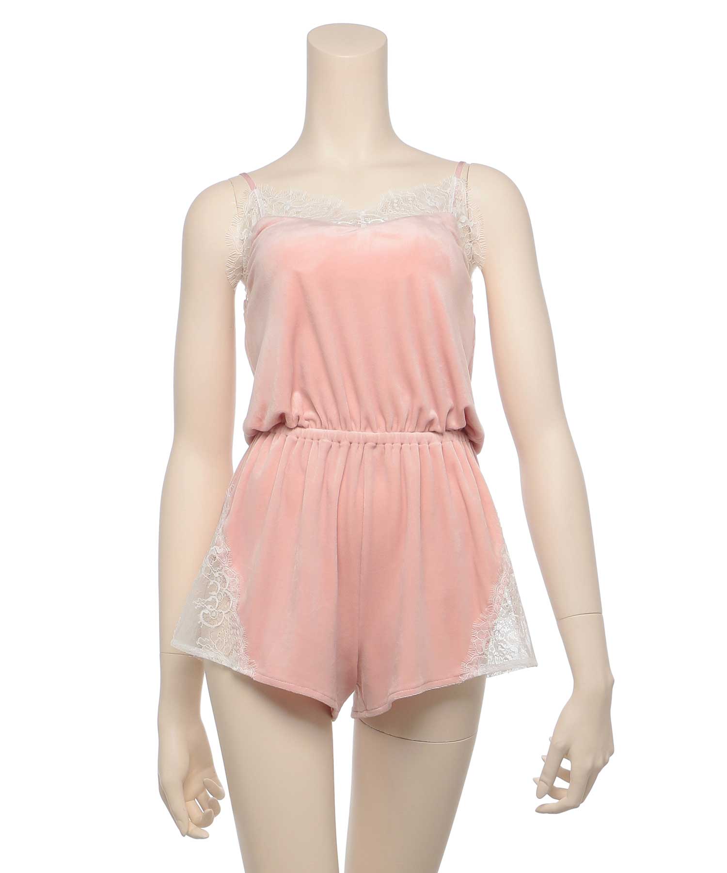 マットベロアキャミロンパース