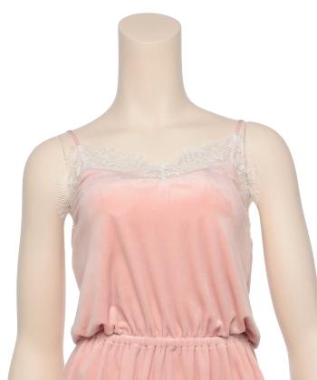 マットベロアキャミロンパース