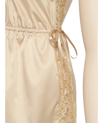 レーシーサイドスリット ロンパース