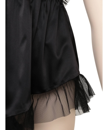 チュールサテン ロンパース