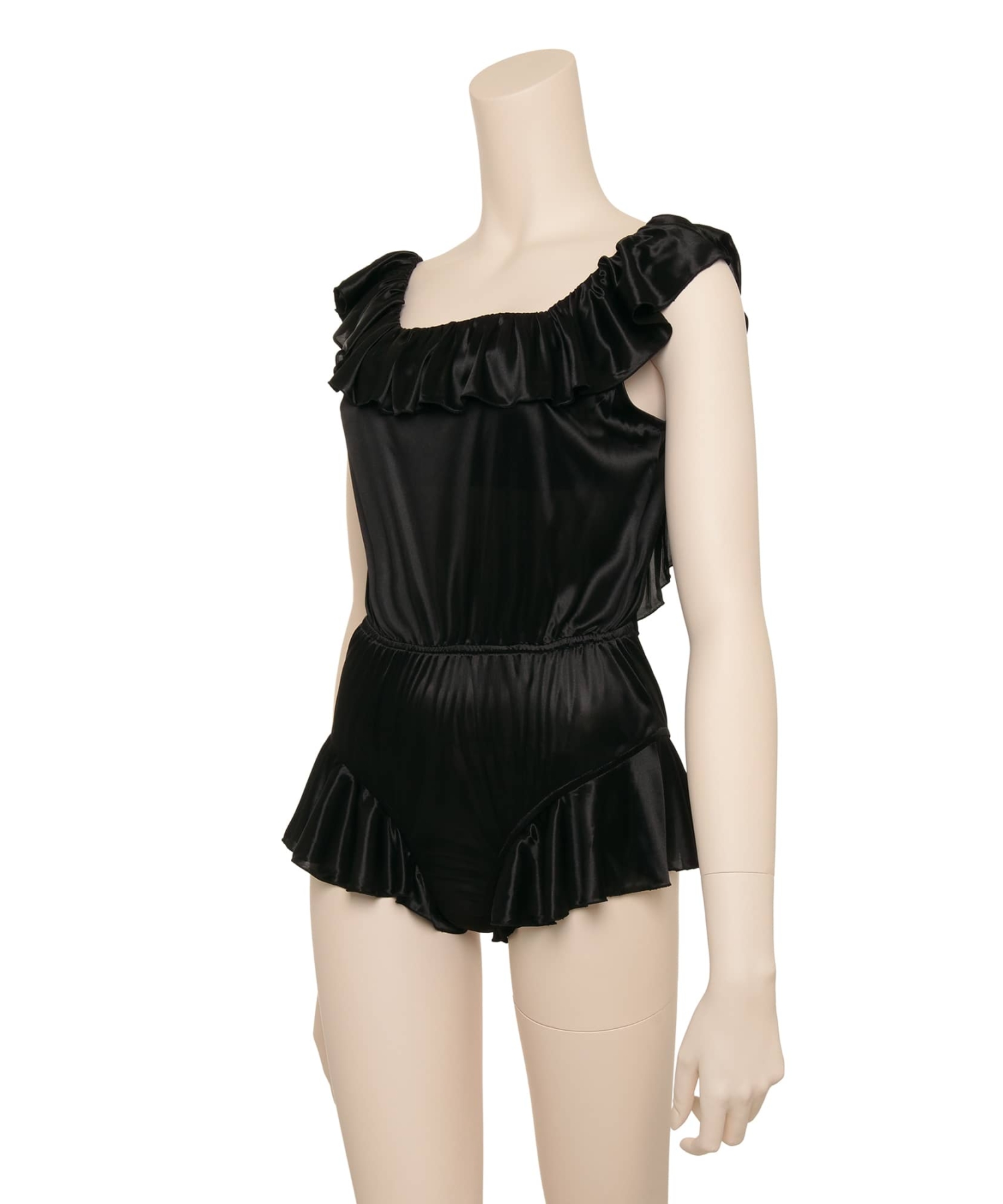 シルキーバックオープン ロンパース