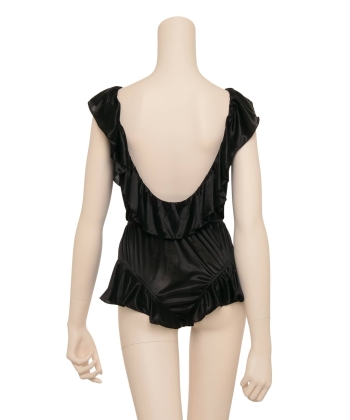 シルキーバックオープン ロンパース