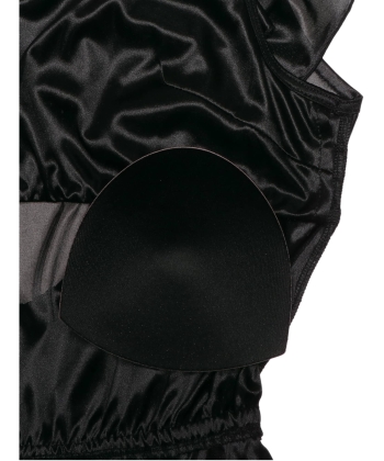 シルキーバックオープン ロンパース