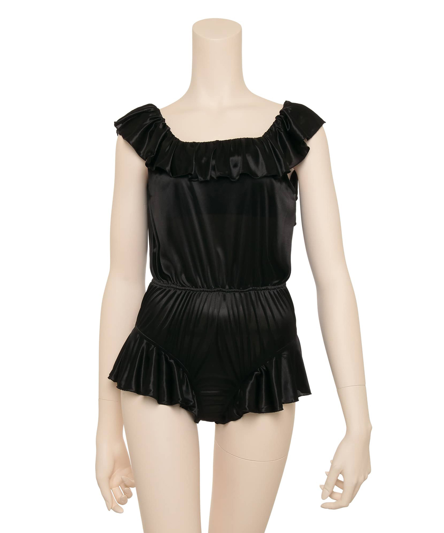 シルキーバックオープン ロンパース