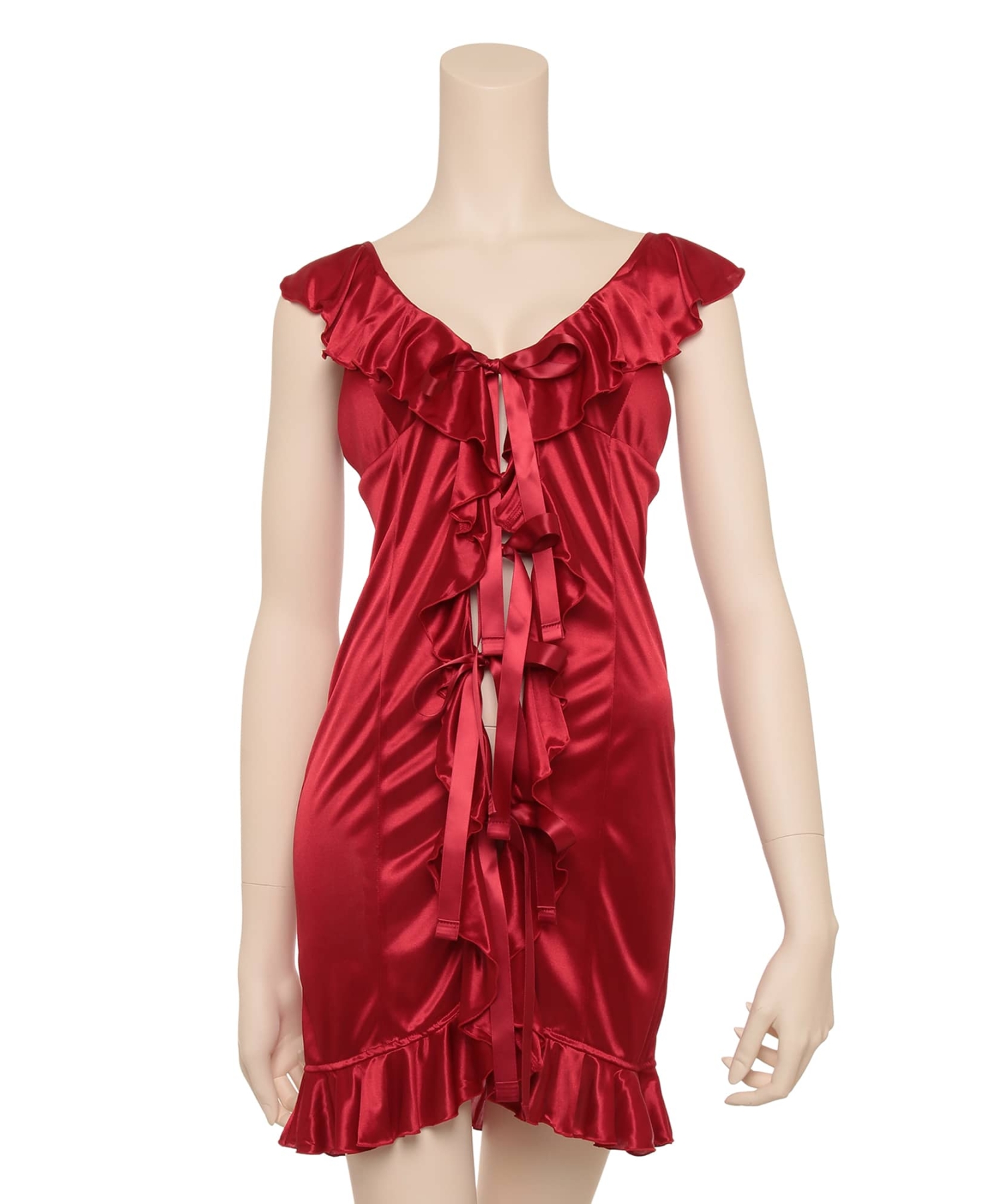 フリルリボンワンピース