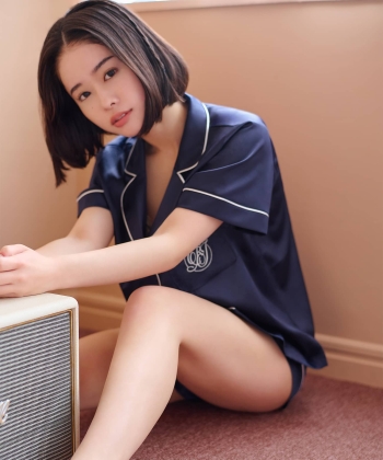 サテンシャツ ショートスリーブセット