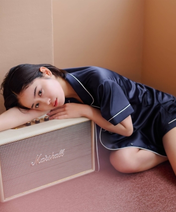 サテンシャツ ショートスリーブセット